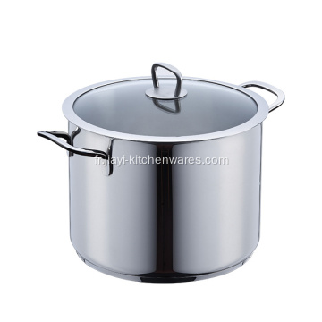 Conçu un wok de cuisine en acier inoxydable Triply de 22 cm